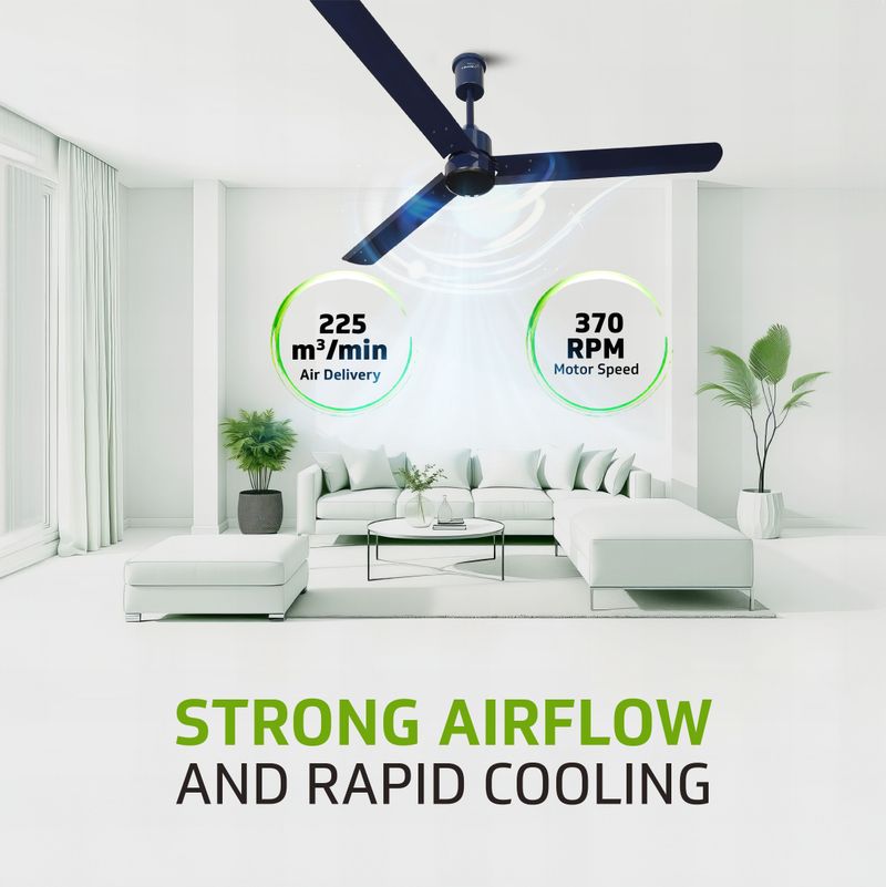 V-Guard Zenair 1200mm BLDC Ceiling Fan - Image 4