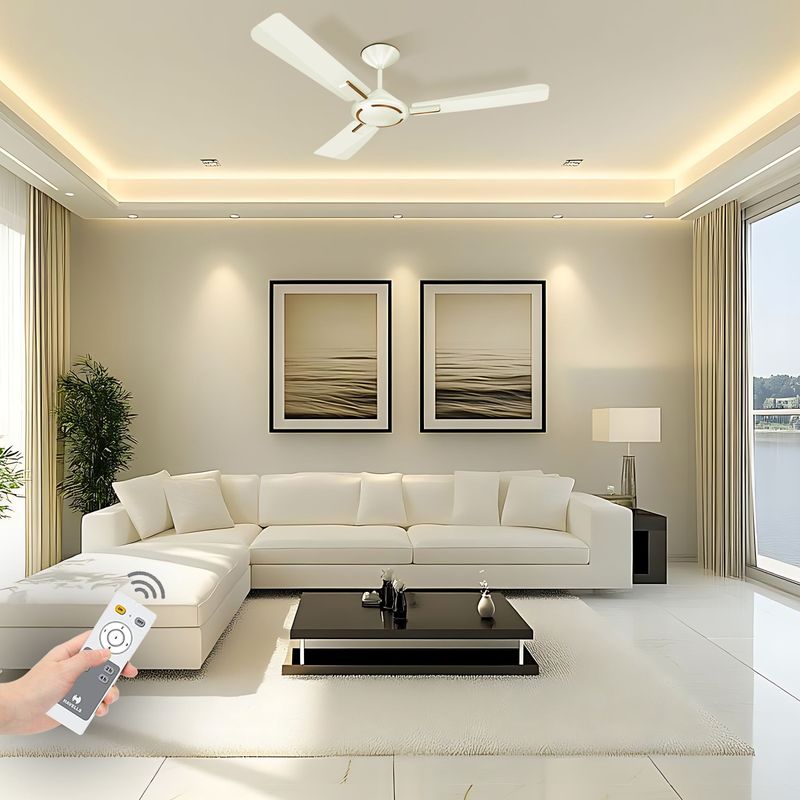 Havells Ambrose 1200mm BLDC Ceiling Fan, Pearl White Wood - Image 7