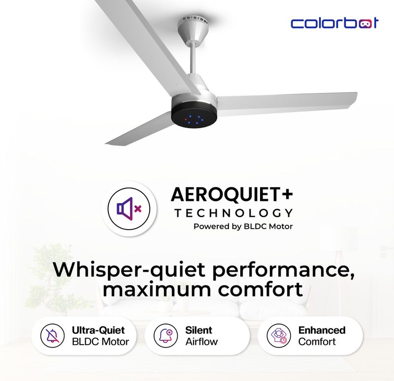 Colorbot Stella BLDC Ceiling Fan 1200mm White - Image 6