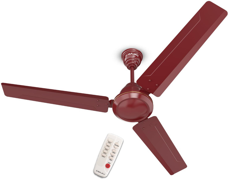 BAJAJ Frore Turbo with 2 Year Warranty BLDC Motor 1200 mm Ceiling Fan (5 Star | red walnut | Pack of 1)