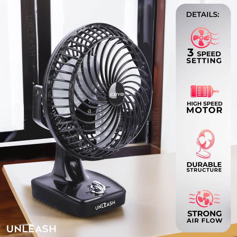 unleash CRYO 9 Inch Table Fan - Image 3