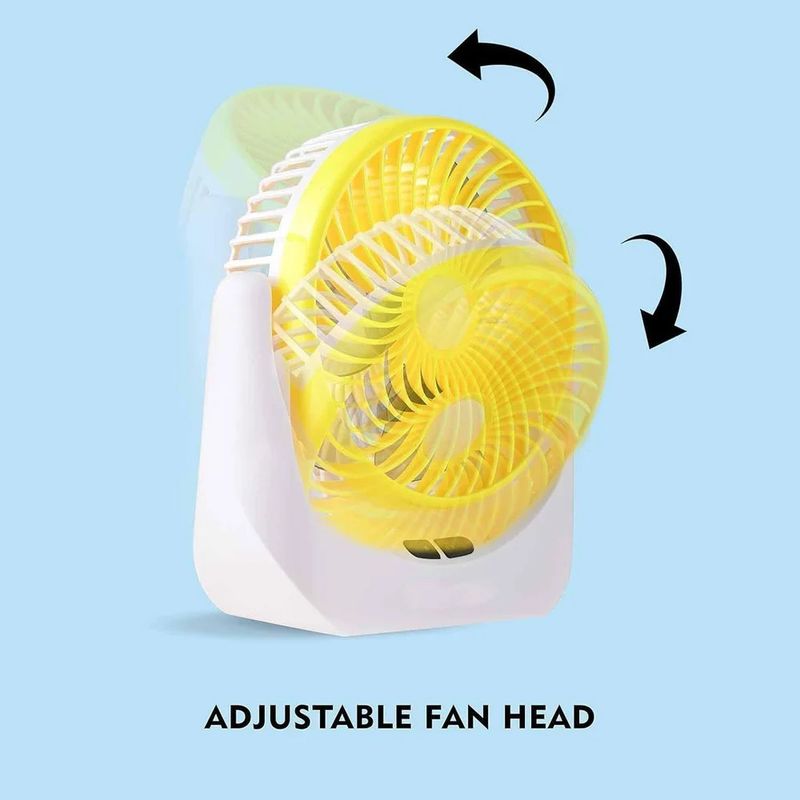Ampeva 4000mAh Rechargeable Table Fan with LED Light - Image 4