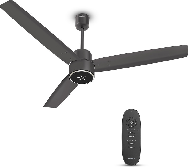 HAVELLS FAB ULED|LED Speed Indicator|Remote Controlled|Upto 65% Energy Saving with 3 Year Warranty BLDC Motor with Remote 1200 mm Ceiling Fan 5 Star |