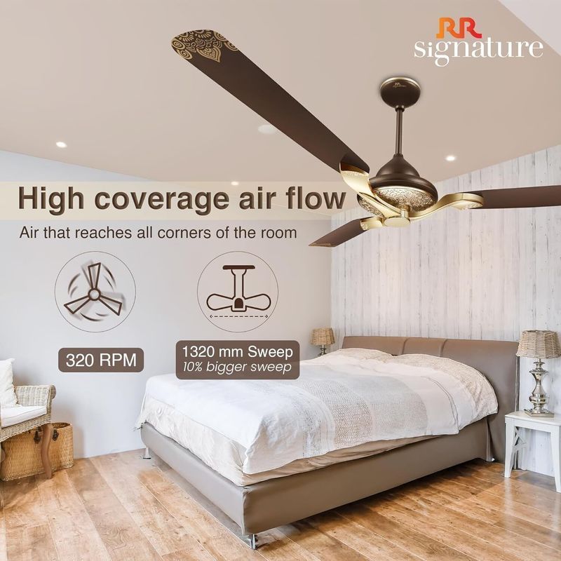 RR Jaipur Mahal 1320 mm Ceiling Fan - Image 6
