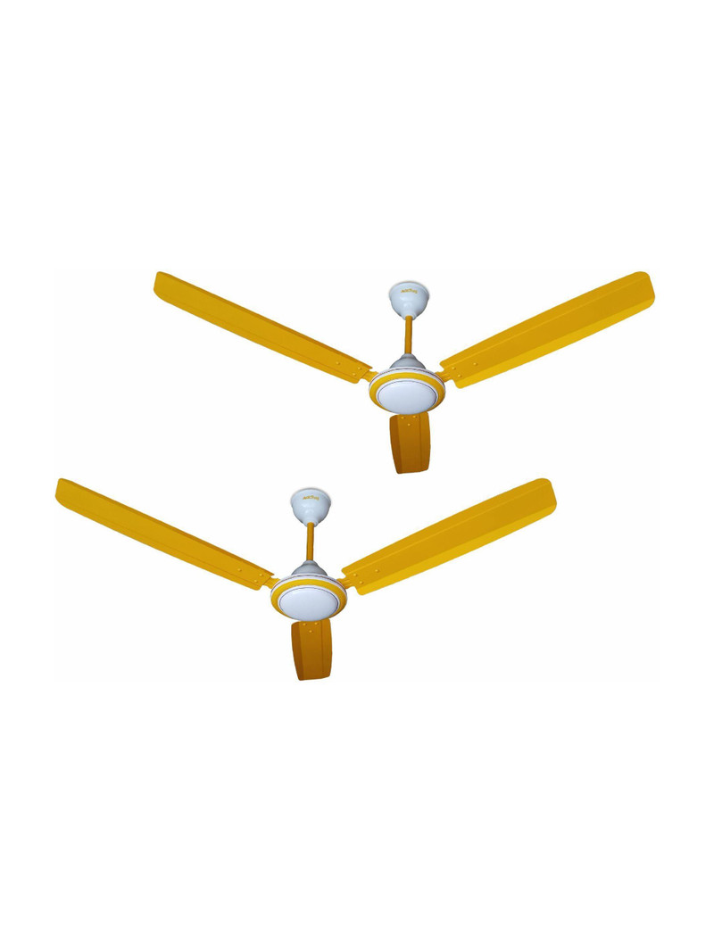 ACTIVA Super Fan with 12 Months Warranty 1200 mm Ceiling Fan (Yellow | Pack of 2)