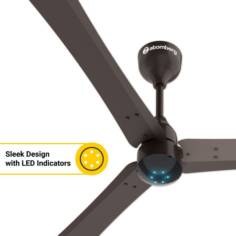 Atomberg Renesa+ 1200mm BLDC Ceiling Fan with Remote (Earth Brown) - Image 4