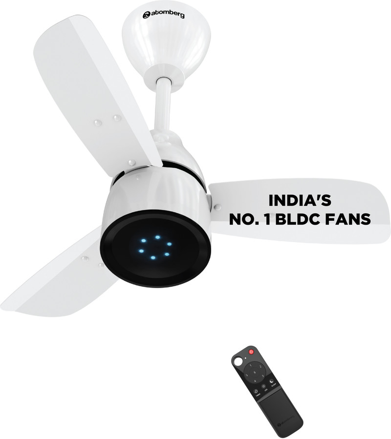 Atomberg Renesa Prime Remote|High Air Delivery|LED Speed Indicator|Low Noise|Sleek Design with 3 Year Warranty BLDC Motor with Remote 600 mm Ceiling F