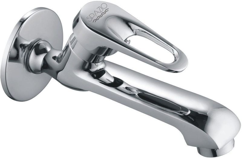 Spazio Silver Hexa Long Body Bathroom Tap - Image 5