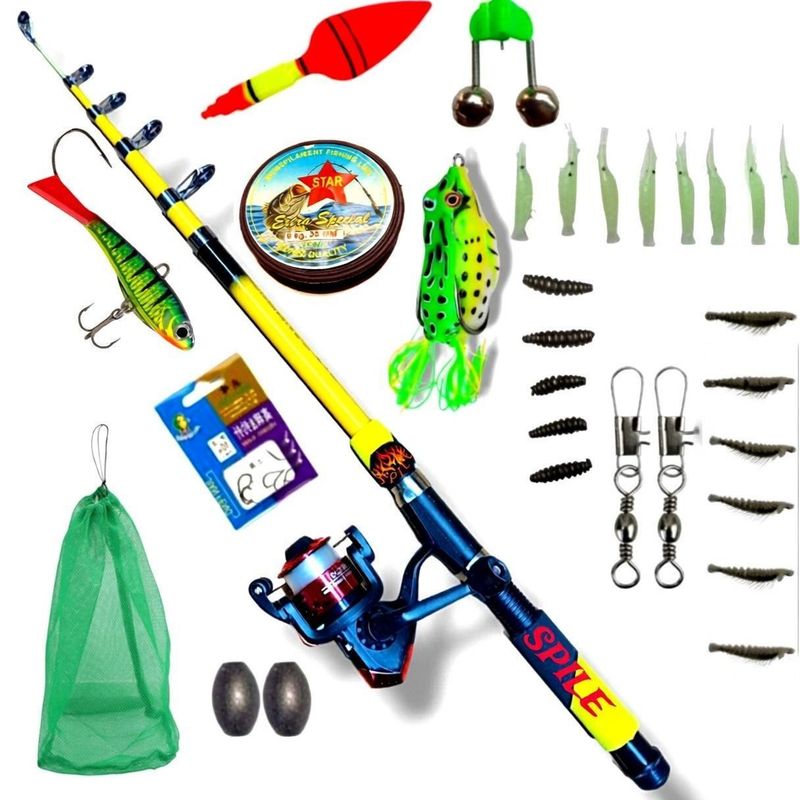 SPILE 7ft Fiberglass Fishing Rod & Reel - Image 2
