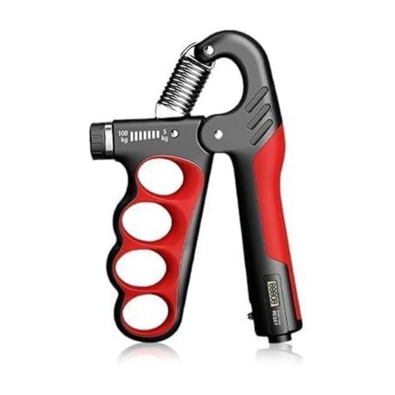 Alika Hand Grip Strengthener 5-100kg with Counter (Red/Black) - Image 2