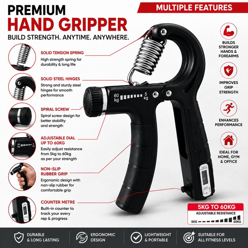 jv fitproness Counter Grip Black - Image 6