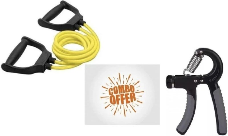 MANROM Combo Adjustable Hand Grip Strengthener and Toning Tube - Image 4