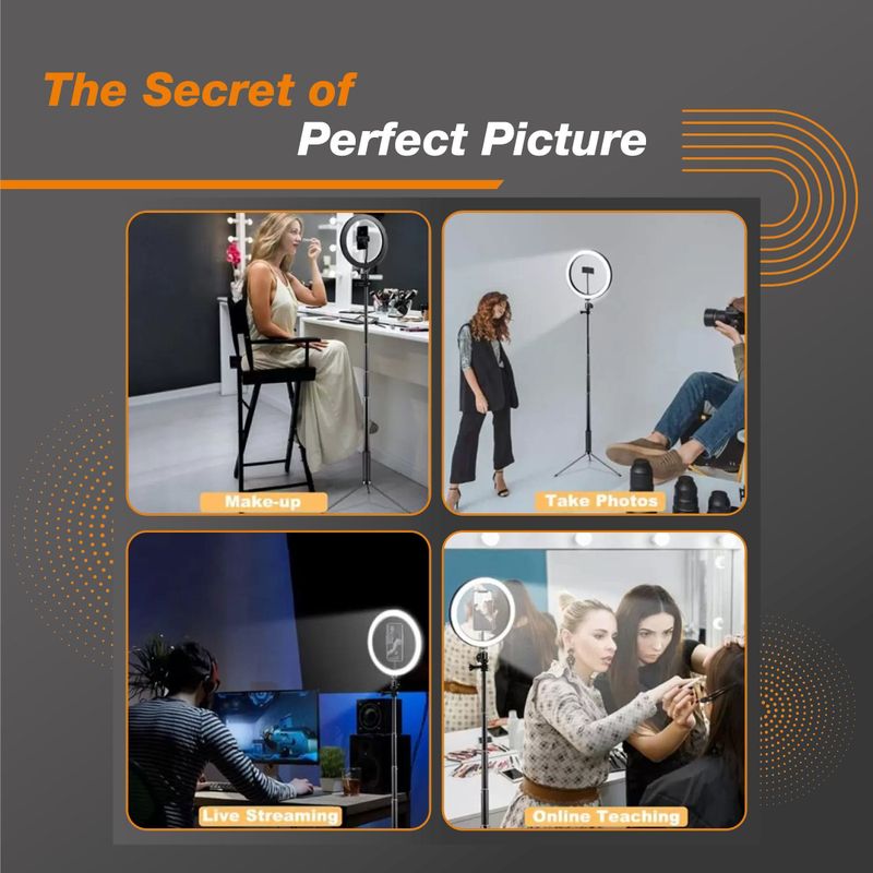 Flipkart SmartBuy 10 inch LED Selfie Ring Light with Tripod - Image 6