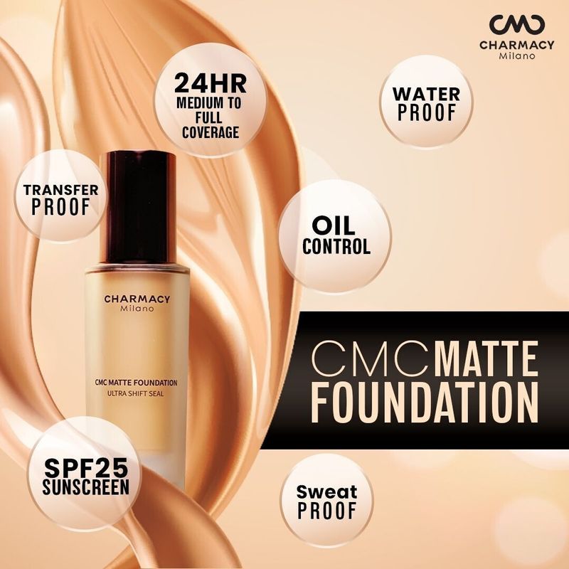 Charmacy Milano Foundation 03 24Hr Wear SPF25 30ml - Image 3