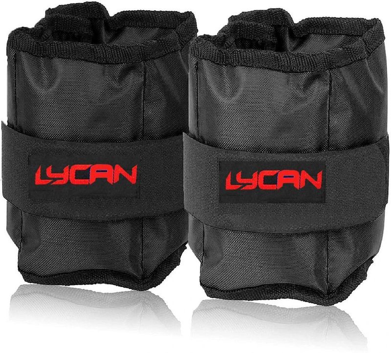 LYCAN 4 kg Black Ankle & Wrist Weights - Image 3