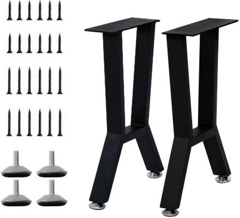 CARTVILLA Metal Table Legs 71cm Height 45cm Wide - Image 5