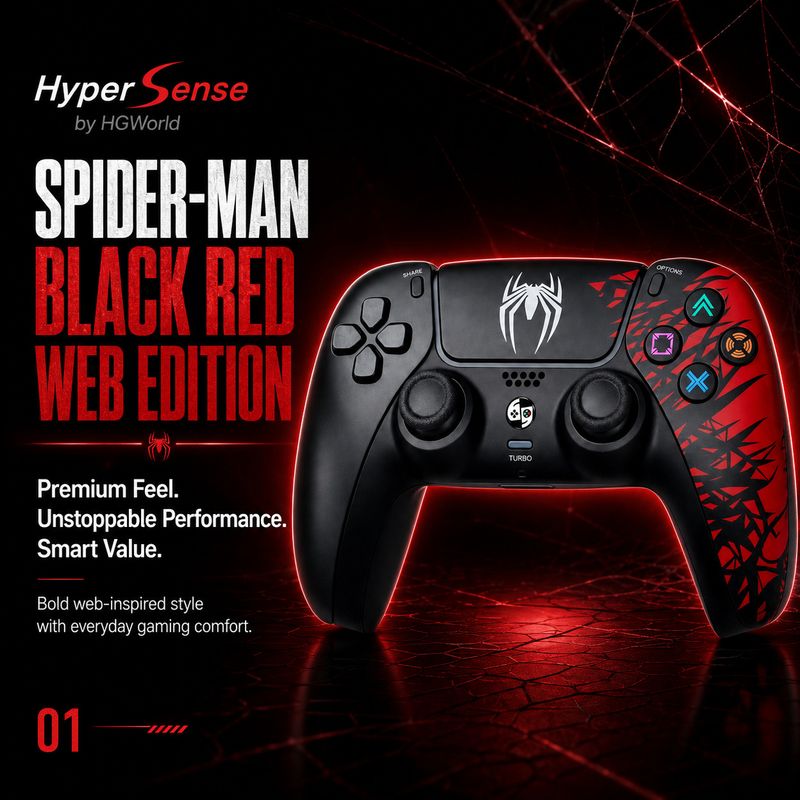 HG WORLD PS4 Wireless Controller with Trigger, PS5 Style - Image 2