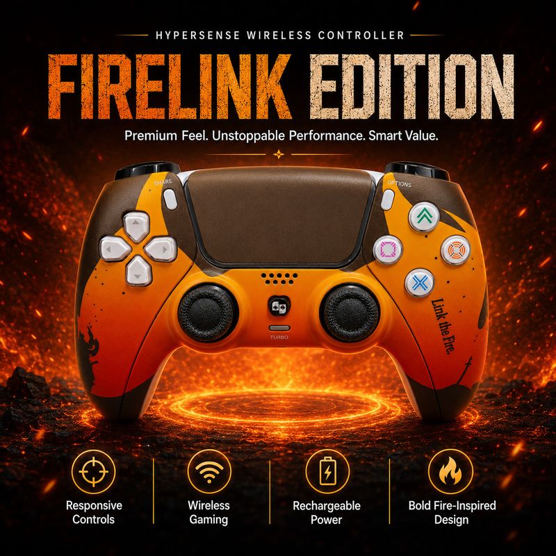 HG WORLD HyperSense Wireless Gaming Controller for PS4 - Image 2