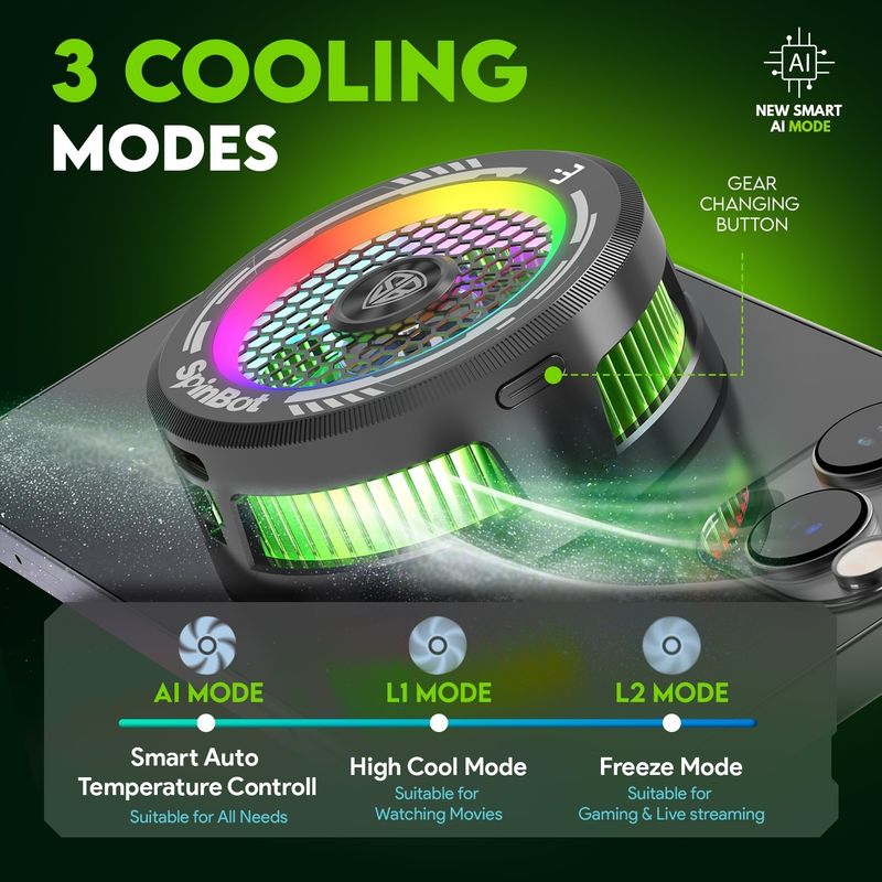 SpinBot IceDot MAG V1 15W Magnetic Mobile Cooler - Image 4