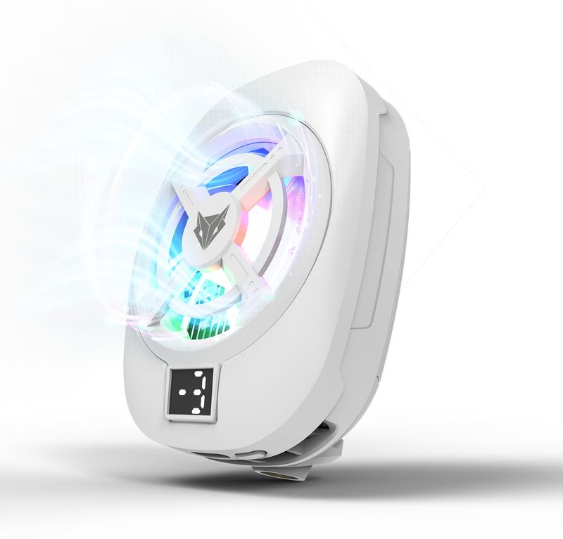 EVOFOX Hailstone S RGB Mobile Cooler White - Image 2