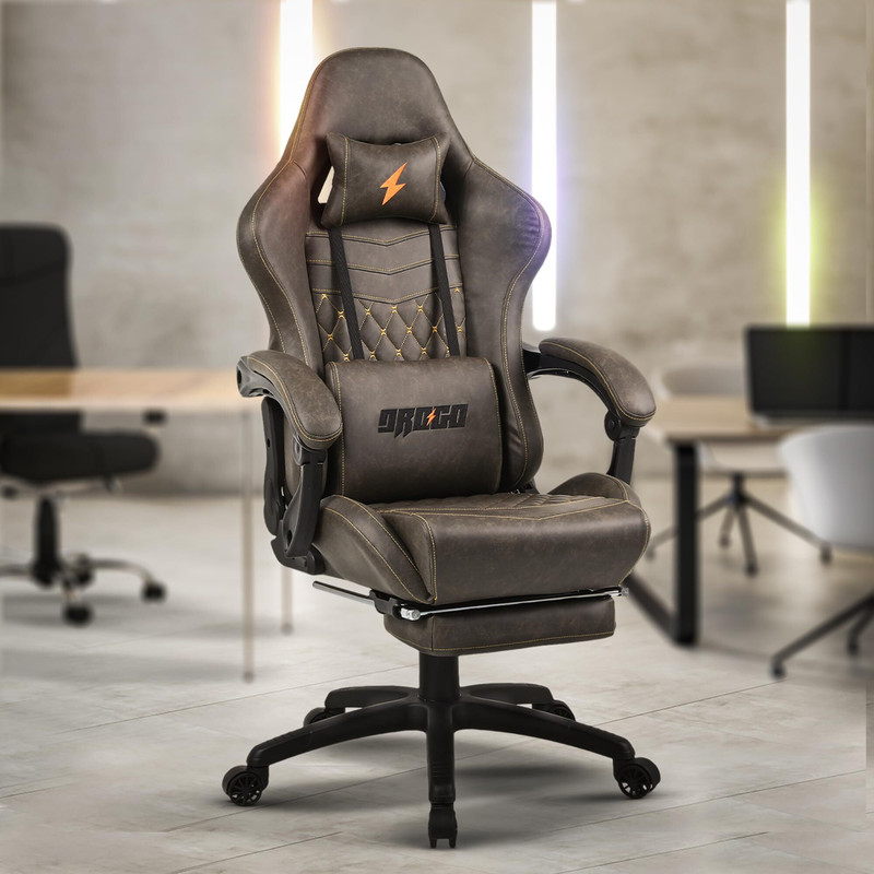 drogo multi purpose ergonomic gaming chair head lumbar pillow adjustable seat