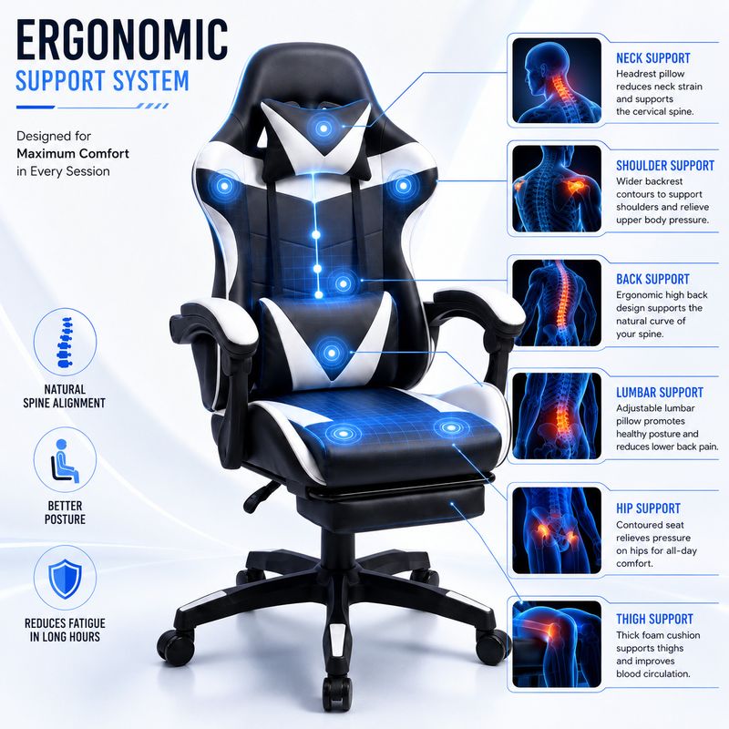Cult premium RGC01 Gaming Chair Black - Image 5