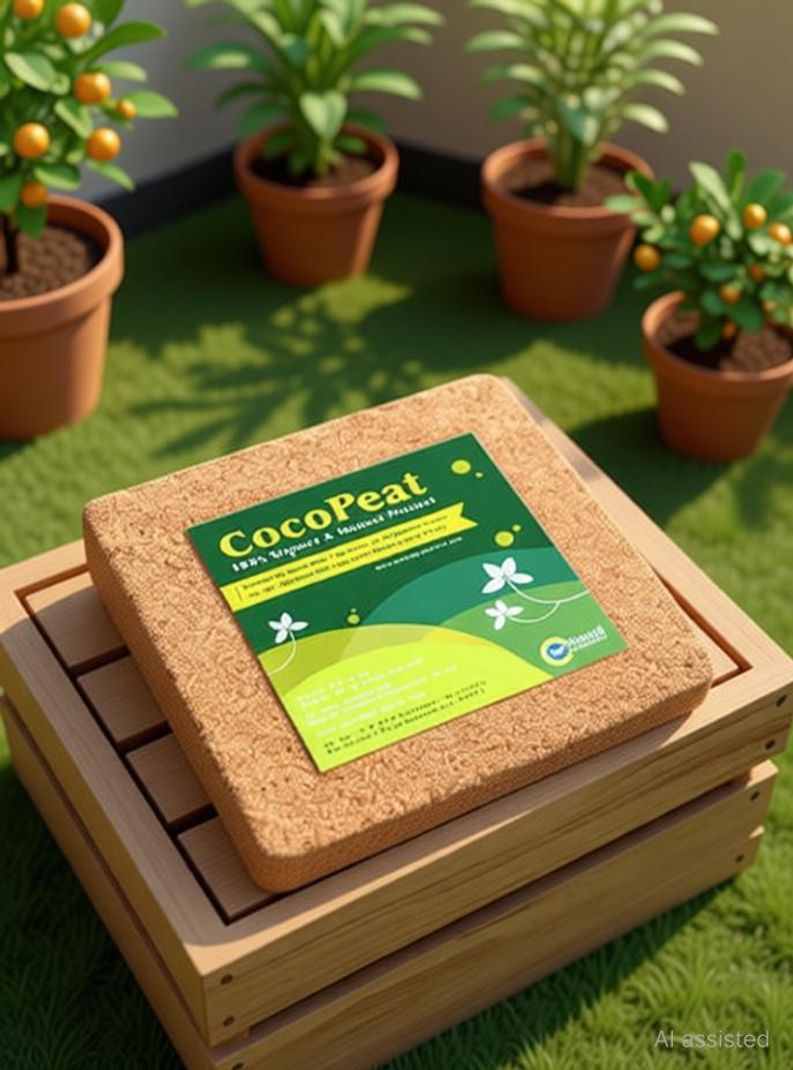 Sushila Agrofert Cocopeat Brick 5kg Garden Mulch - Image 4