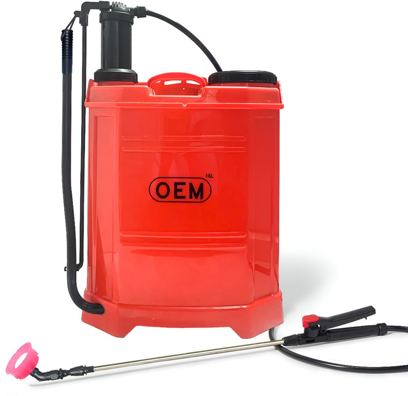 OEM Manual Sprayer 16L | High-Pressure Agriculture Spray Pump | 4 Free Nozzles 16 L Backpack Sprayer Pack of 1