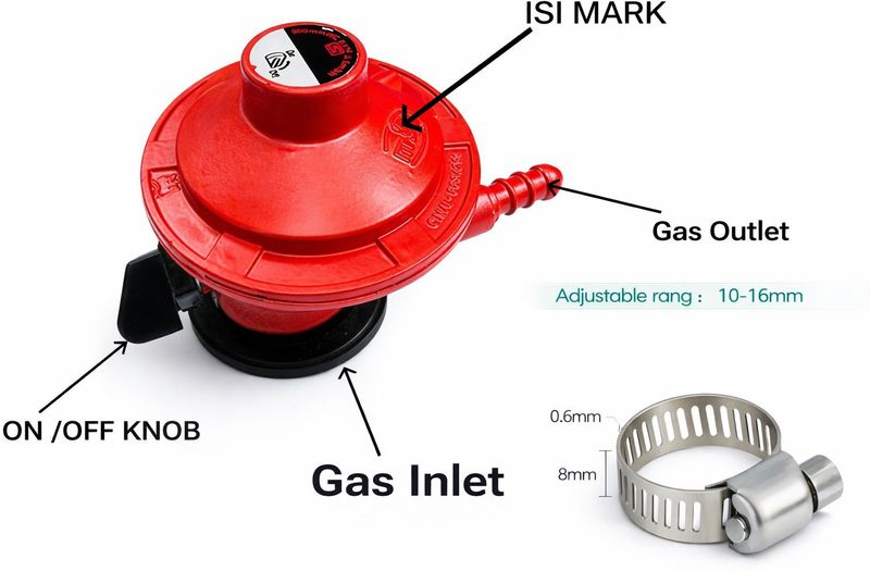Malti Kitchenware Low Pressure Regulator (Zinc Alloy) - Image 4