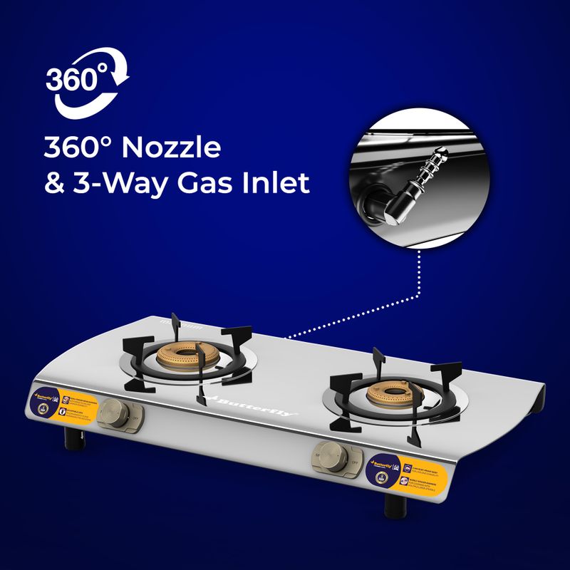 Butterfly 2 Burner Manual Gas Stove - Image 6