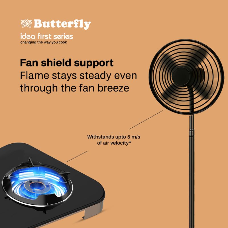 Butterfly Aeroline Glass Manual Gas Stove - Image 6