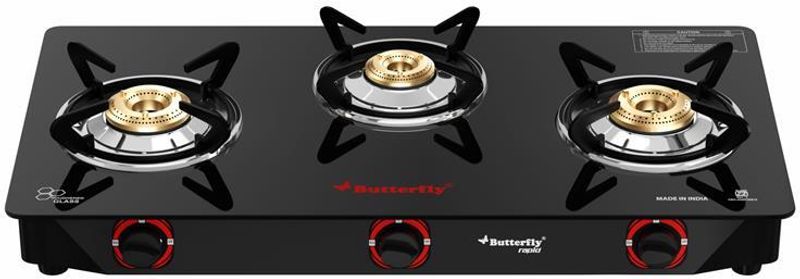 Butterfly Rapid 3B Glass Manual Gas Stove - Image 2