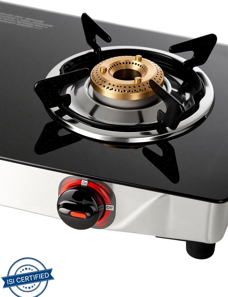 Pigeon Popular 2 Burner Glass Manual Gas Stove - Image 6