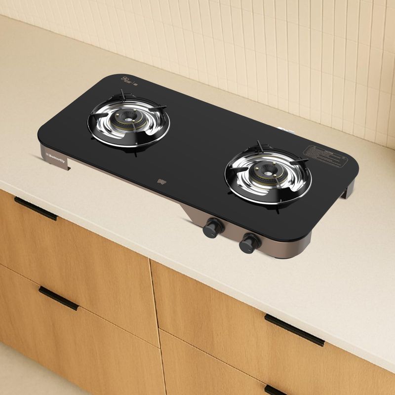 Butterfly Aeroline Glass Manual Gas Stove - Image 4