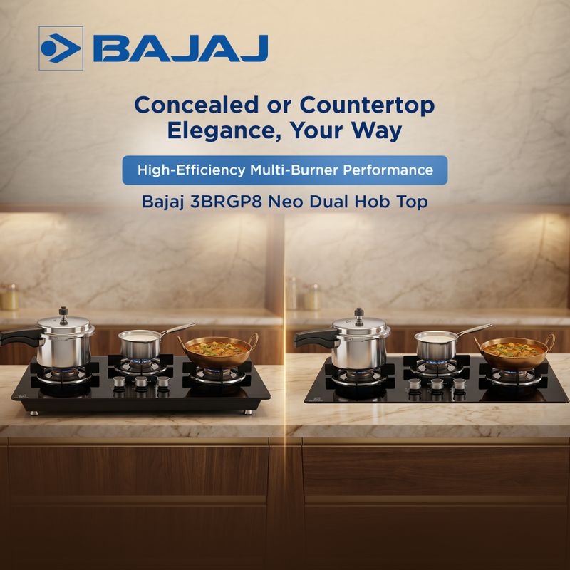 Bajaj GP8 Neo 3 Burner Hobtop Glass Automatic Hob - Image 4