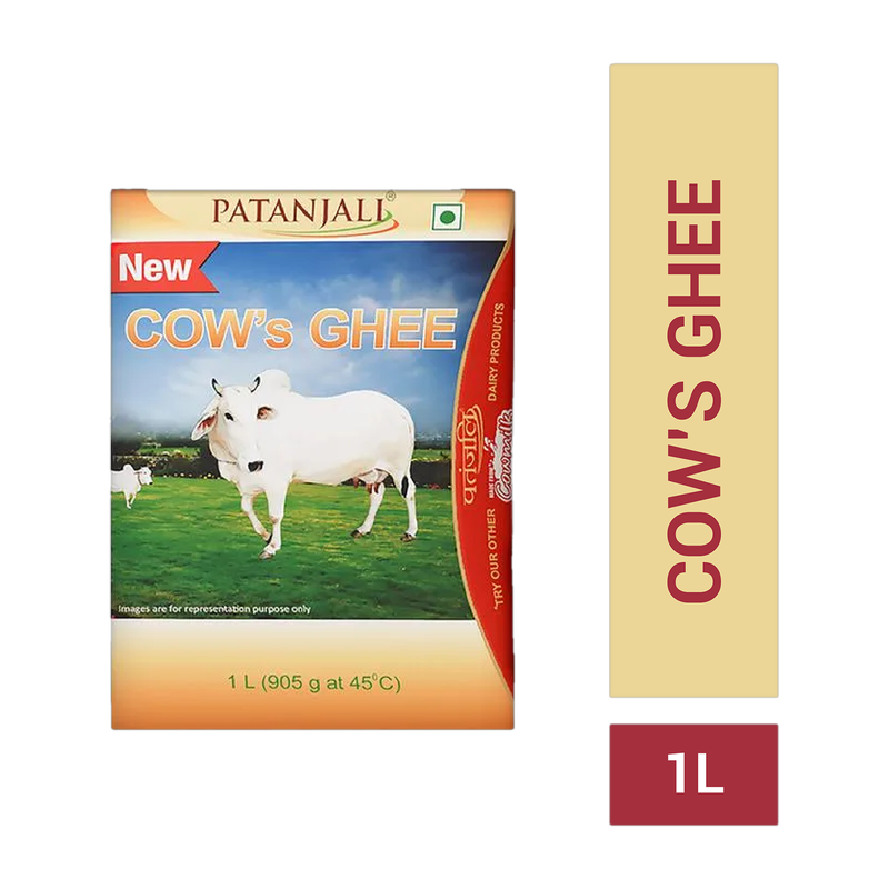 PATANJALI Pure Danedar Cow Ghee Box (1 L)