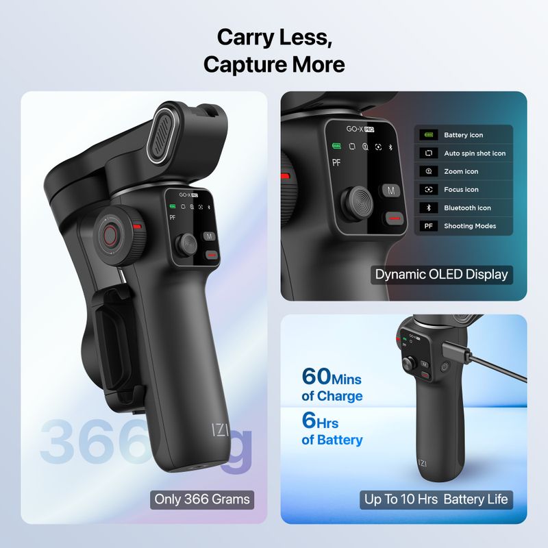 IZI GO-X PRO Foldable Gimbal for Smartphones - Image 5