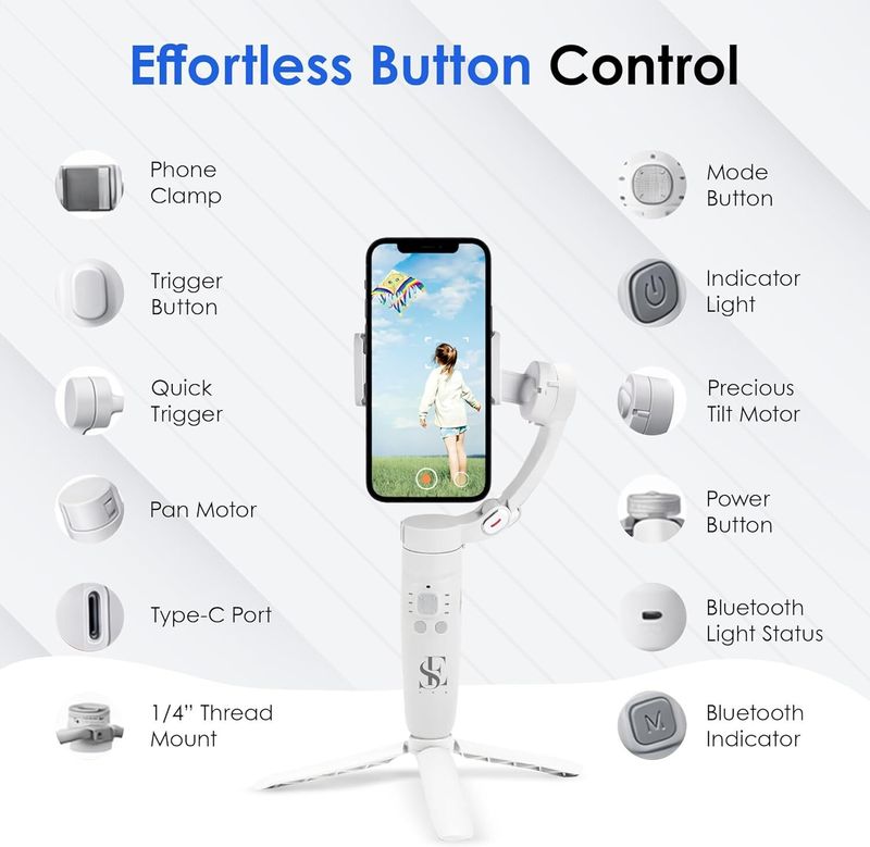 se hub Professional Foldable Gimbal Stabilizer - Image 5
