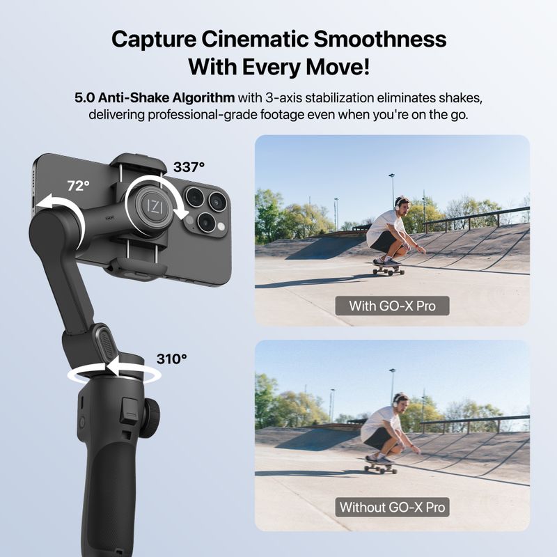 IZI GO-X PRO Foldable Gimbal for Smartphones - Image 4