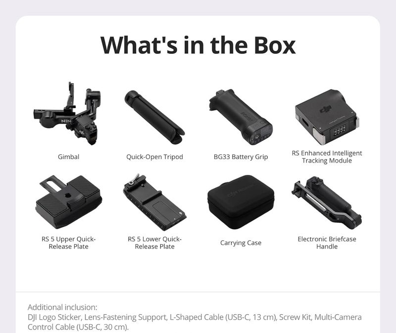 dji RS 5 COMBO 3 Axis Gimbal for Camera (2) - Image 4