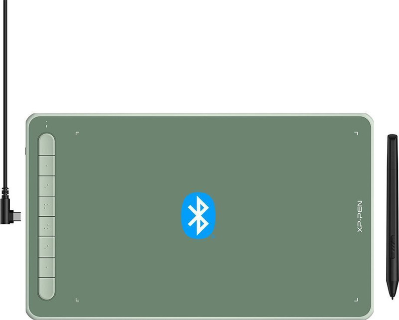 Xp Pen Decolw Deco Lw Graphic Tablet 10 X 6 Inch Green, Connectivity - Bluetooth 10 X 6 Inch Graphics Tablet Connectivity - Bluetooth