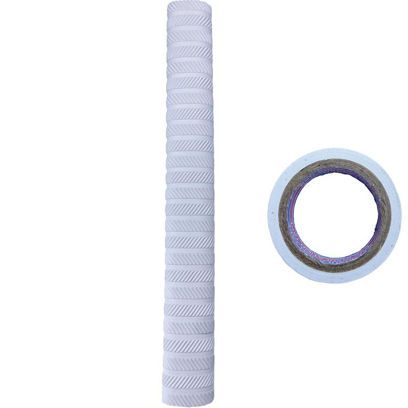 RaiGen White Cricket Bat Grip with White Grip Tape - Image 2