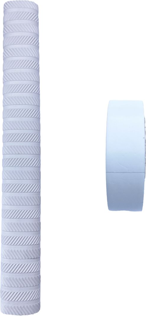 RaiGen White Cricket Bat Grip with White Grip Tape - Image 3