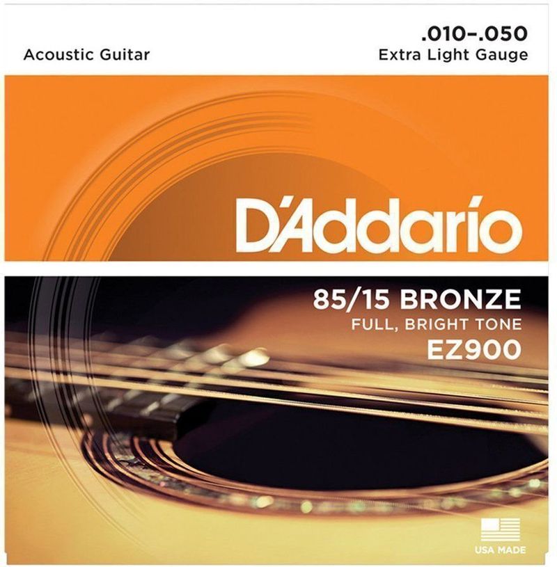 Daddrio Acoustic EZ900 Bronze Guitar Strings (6) - Image 2