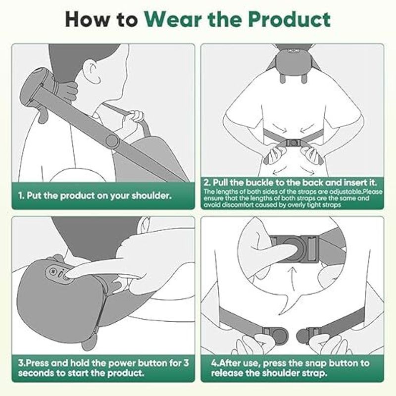 NAYLAXIMPEX Heated Shoulder & Neck Massager - Image 4