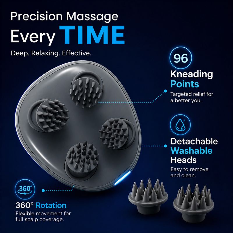 MILDCARES Rechargeable Smart Head Massager - Image 3