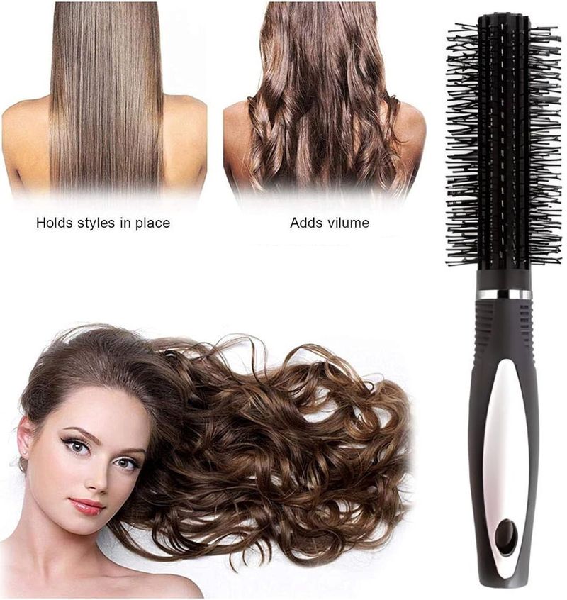 MYN Salon Accessories - Paddle Hair Brush, Round Brush - Image 6