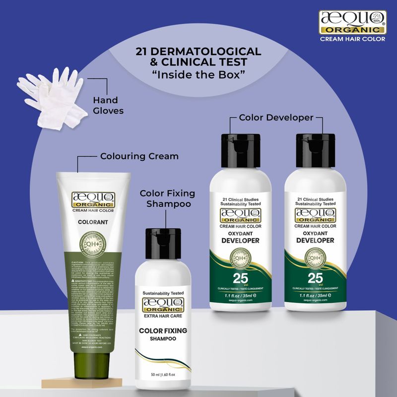 Aequo Organic Men 4G Golden Brown Hair Colour 170ml - Image 4