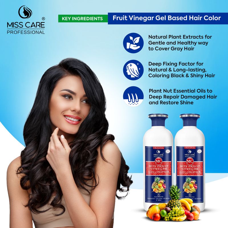 Miss Care Black Mix Fruit Vinegar Gel Colour - Image 4