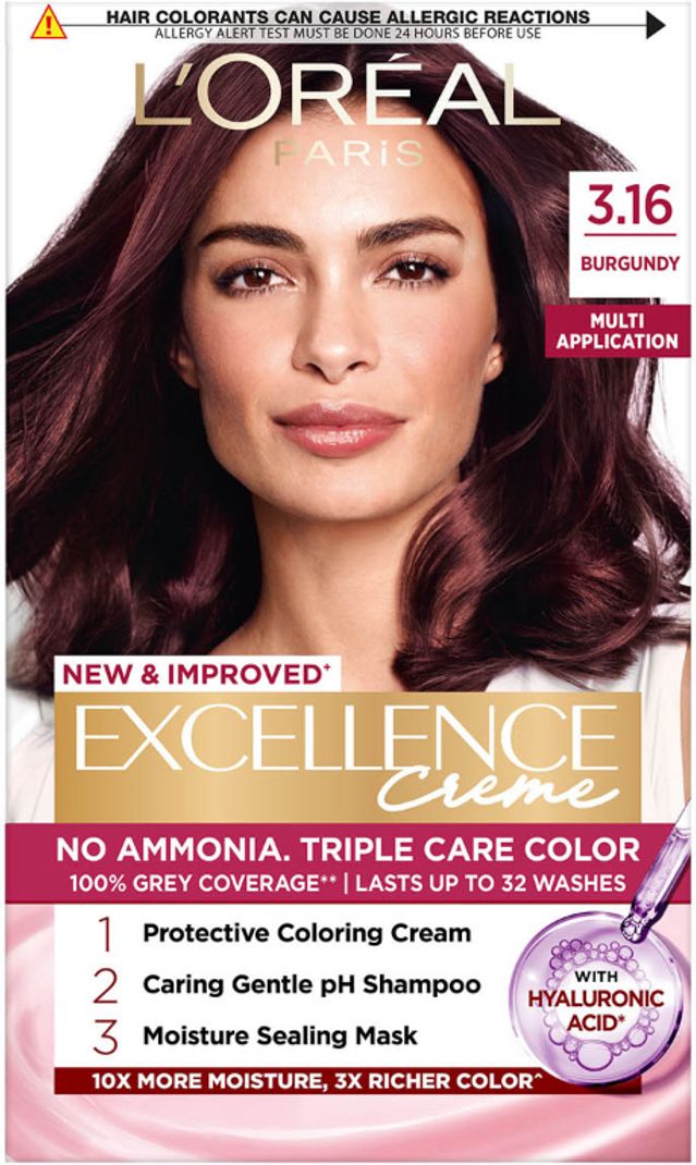 L'Oréal Paris Excellence Creme Hair Colour Burgundy 3.16 - Image 2